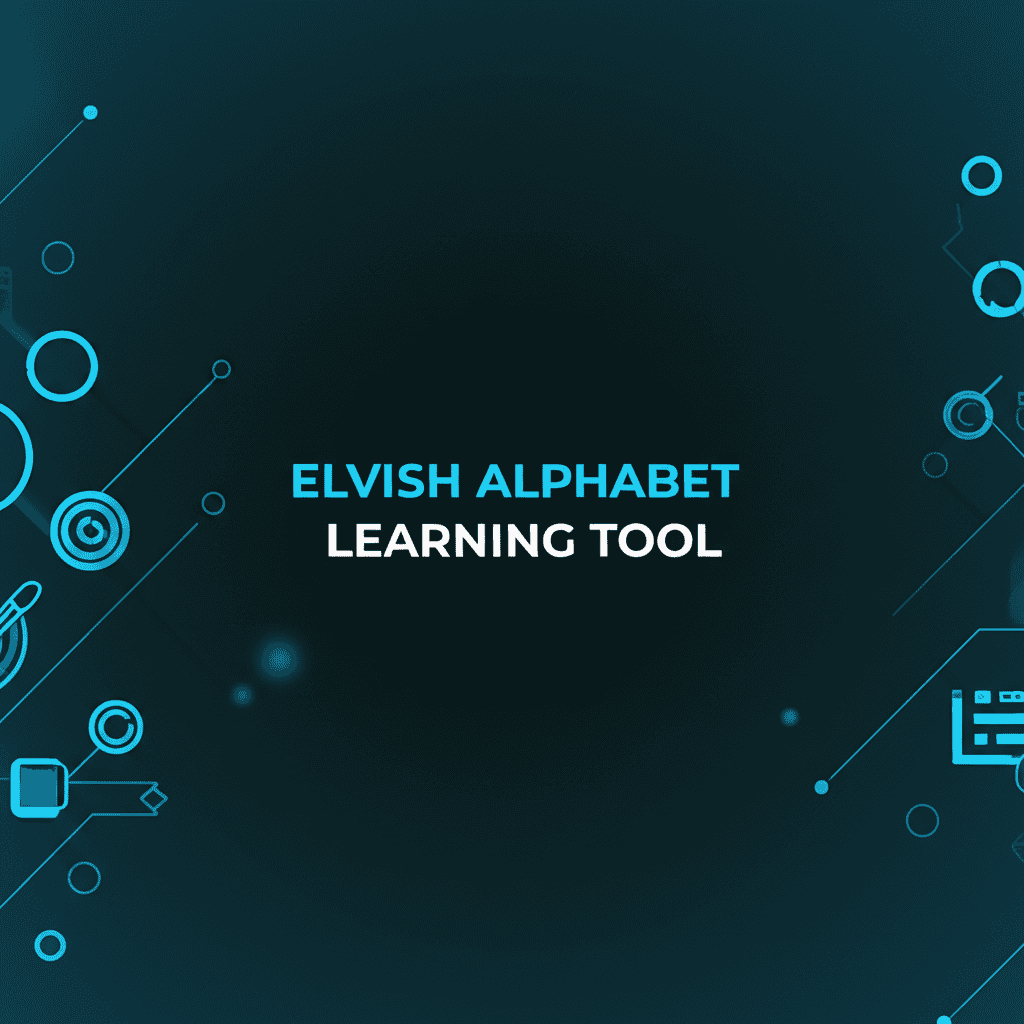 Elvish Alphabet Learning Tool interface