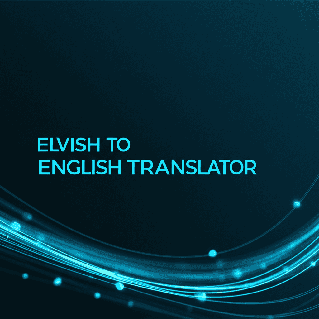 Elvish To English Translator Interface