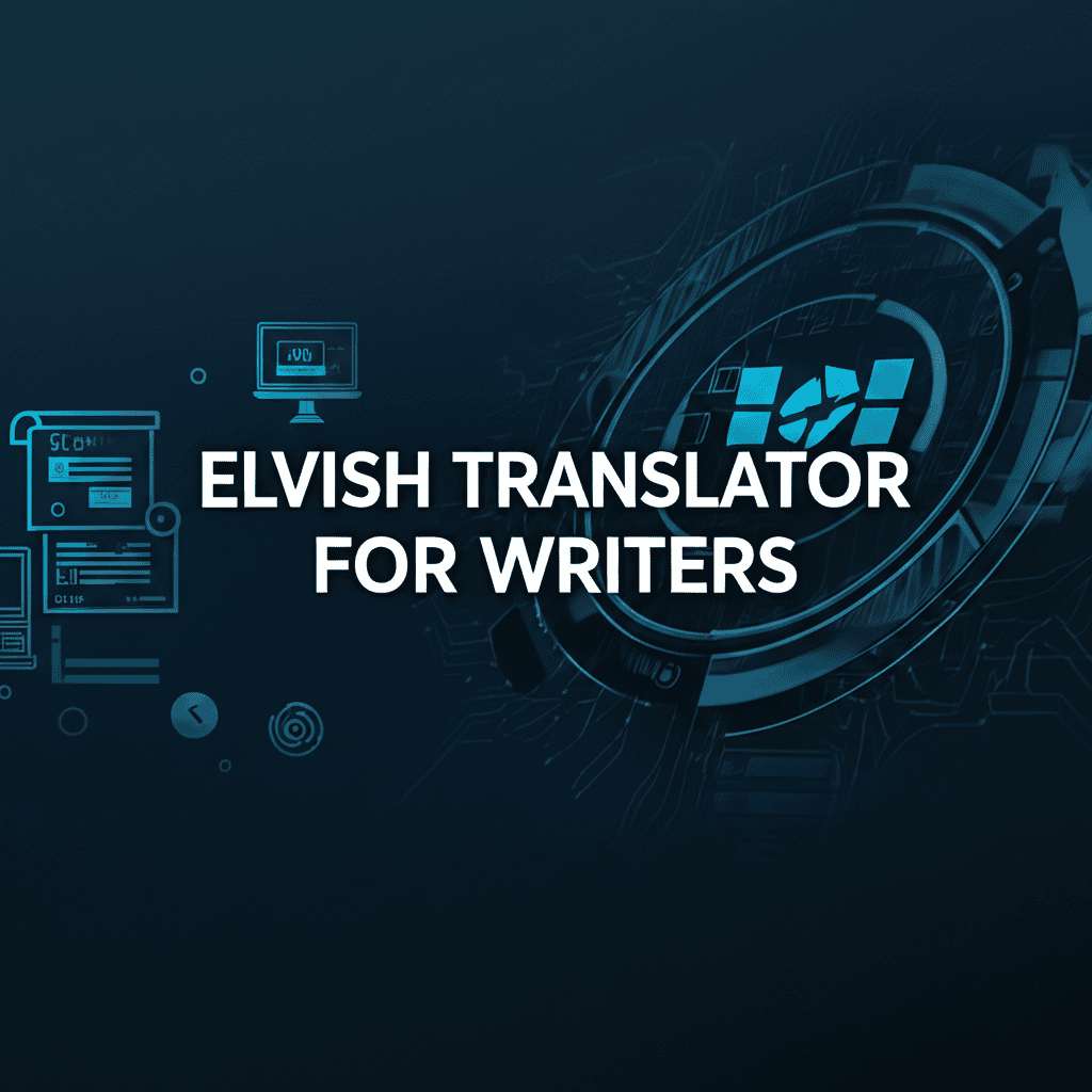 Elvish Translator For Writers tool interface